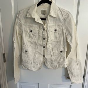 Lucky Brand White Jean Jacket Size Small
